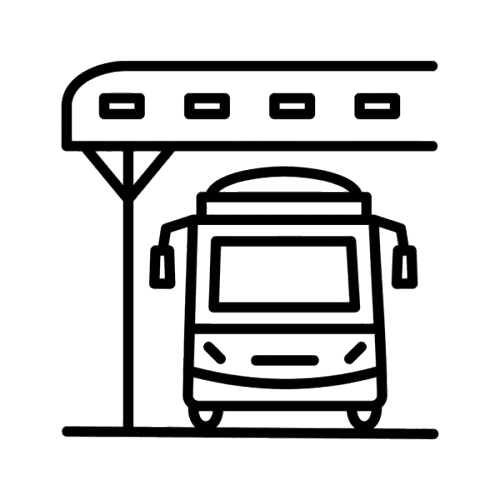 Local transit / bus / ferry / subway / train terminals, hubs, or buildings