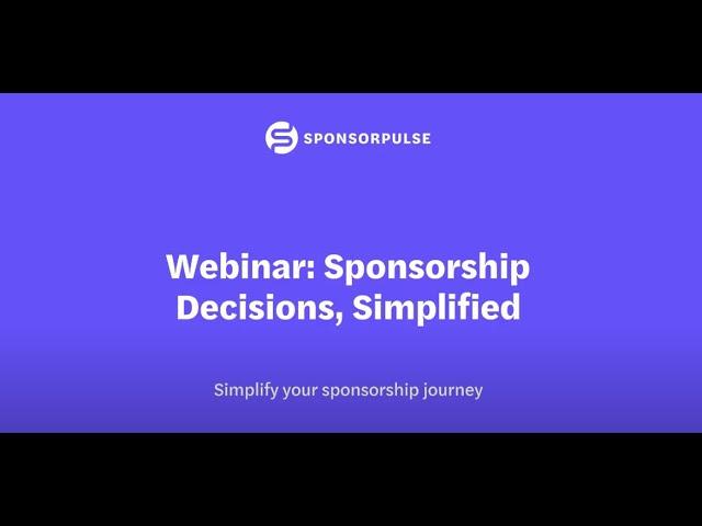 SponsorPulse webinar video